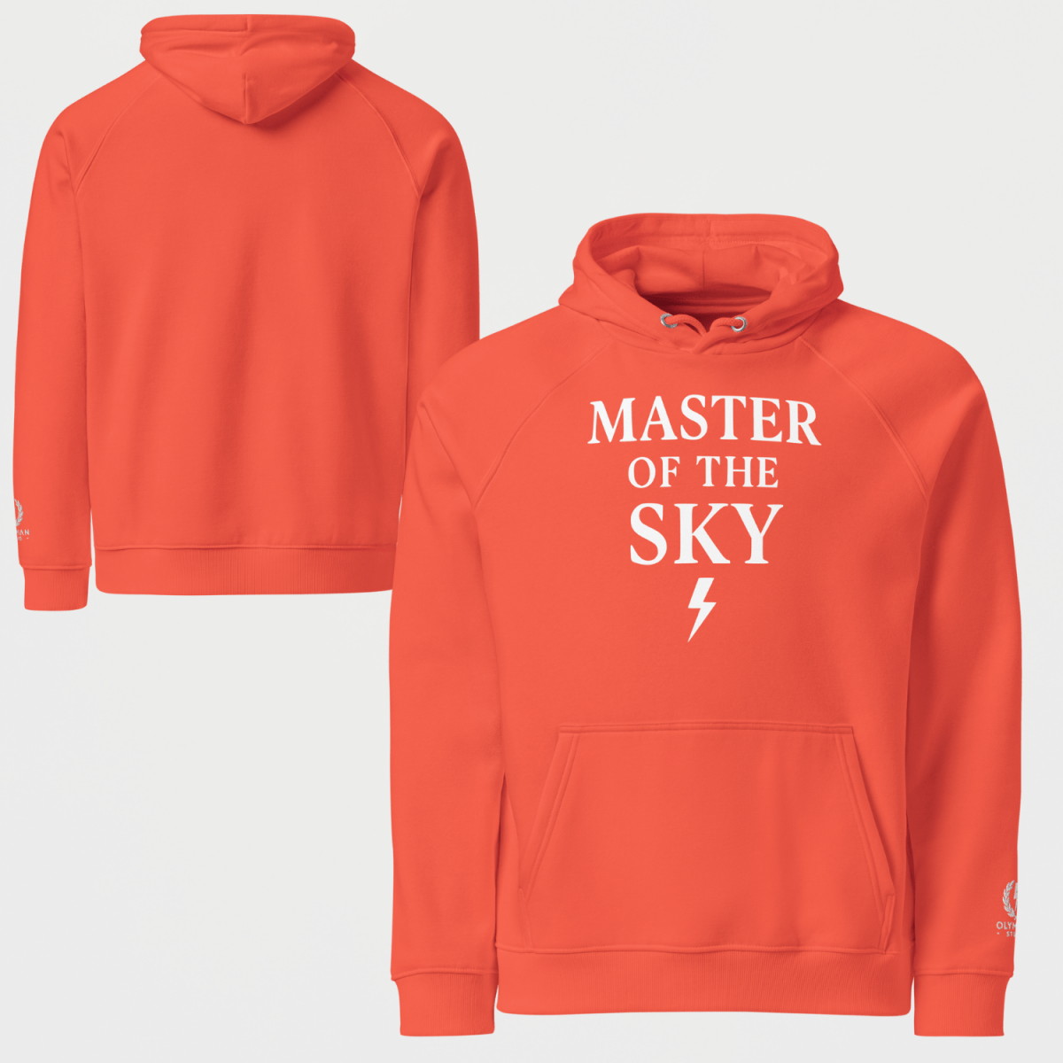 Master of the Sky Hoodie – premium Greek mythology streetwear by Olympian Studio