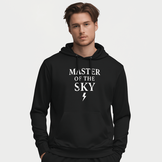 Master of the Sky Hoodie – premium Greek mythology streetwear by Olympian Studio