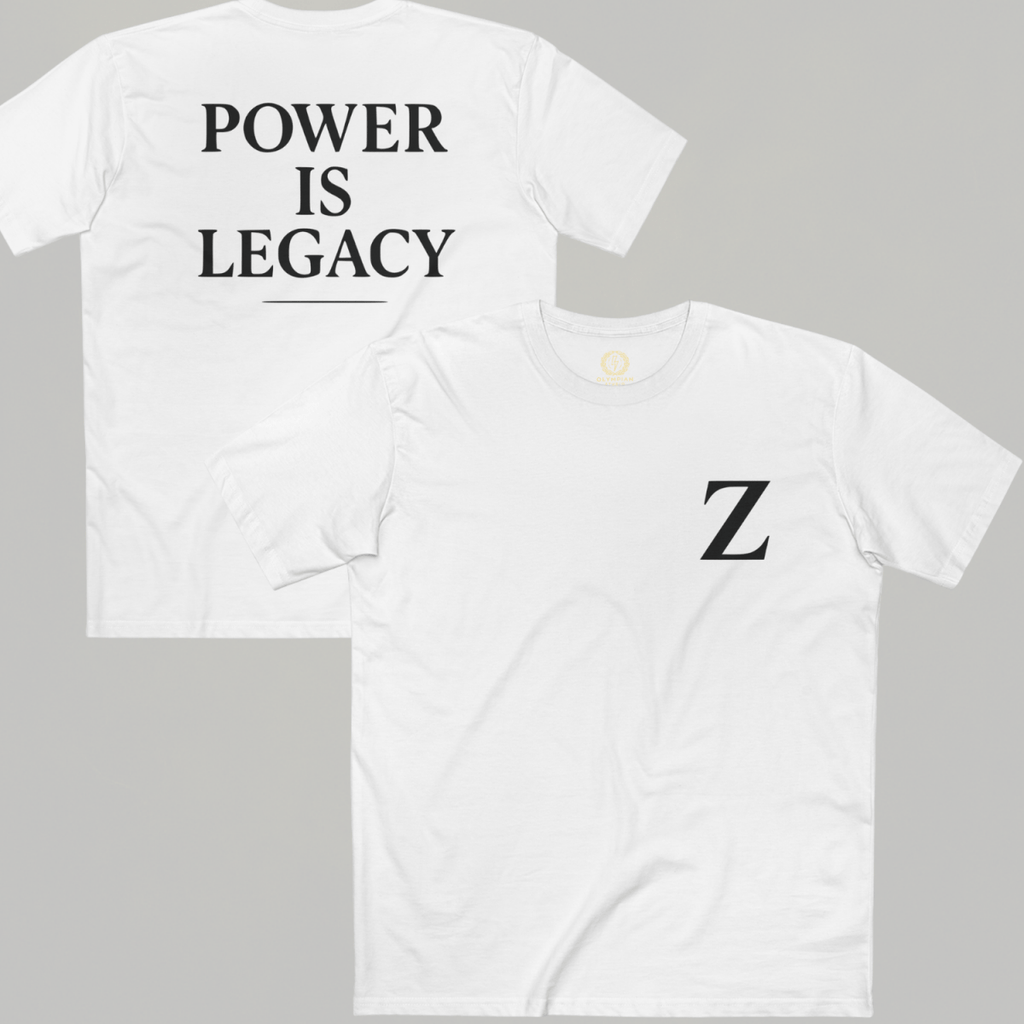 Zeus Light T-Shirt – Power Is Legacy – premium Greek mythology streetwear by Olympian Studio