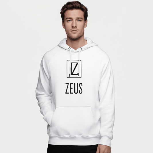 Zeus Monogram Hoodie – premium Greek mythology streetwear by Olympian Studio